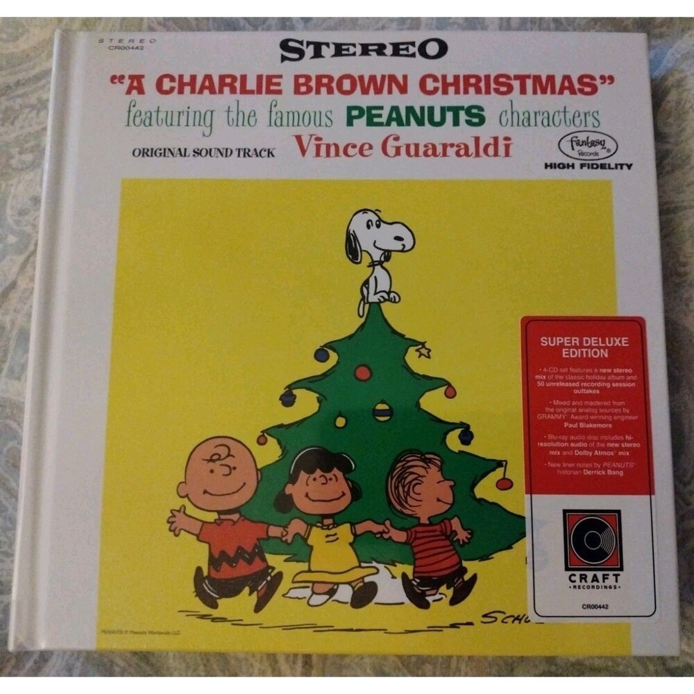New 4 CD 1 Blu-ray Set Peanuts Charlie Brown Christmas Deluxe Ed Vince Guaraldi
